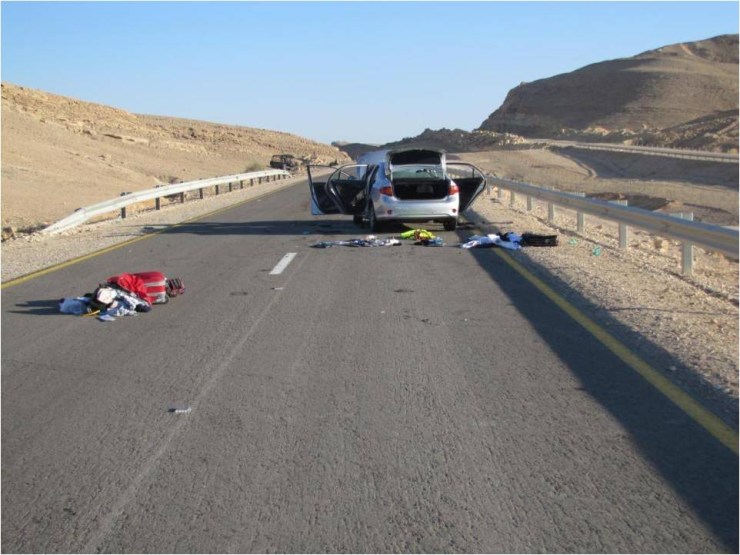 Acht doden bij een terreuraanslag op Zuid-Israël op 18 augustus 2011. Foto: IDF-Flickr. 