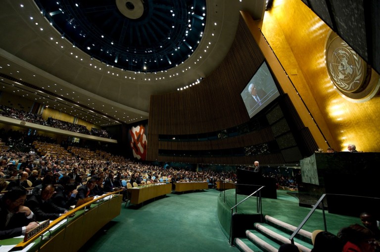 GA considers the question of Palestine