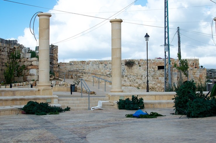 In het Galilese dorpje Mi'ilya doen de bewoners hun best het christelijk karakter van hun dorp te bewaren. Foto: © Alfred Muller