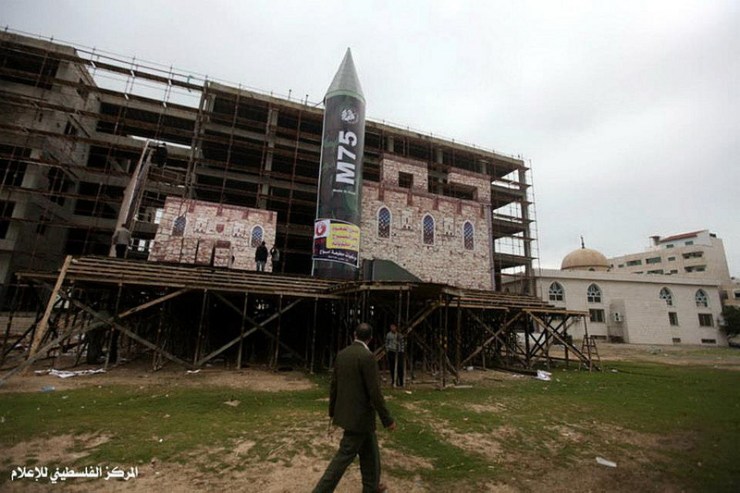 Foto van het nieuwsagentschap aan Hamas, gepubliceerd ter gelegenheid van het 25-jarig bestaan van de organisatie. Foto: The Israel Project, op Flickr. 