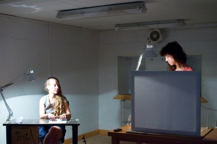 In de Pandora Studio. Foto: Alfred Muller