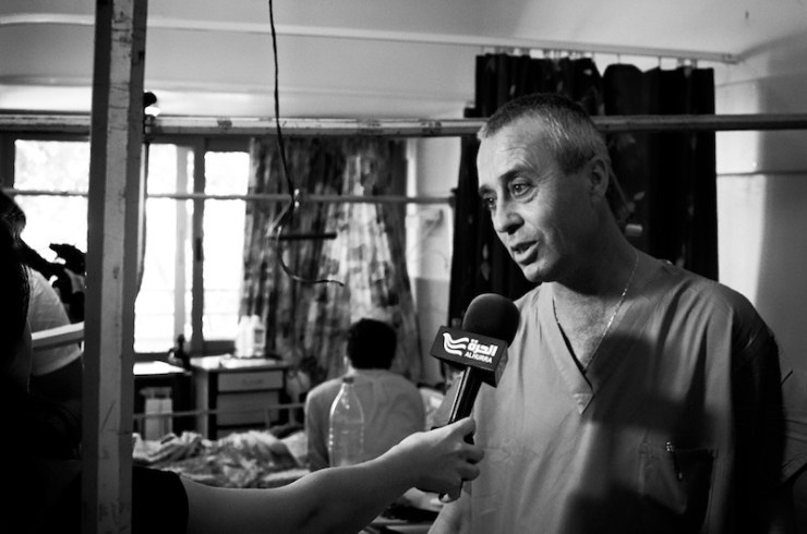 Dr Shokrey Kassis in het Zivziekenhuis. Foto: © Alfred Muller