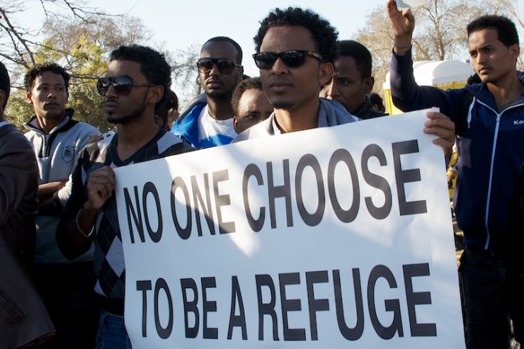 'Niemand kiest ervoor vluchteling te zijn.' Foto: © Alfred Muller.