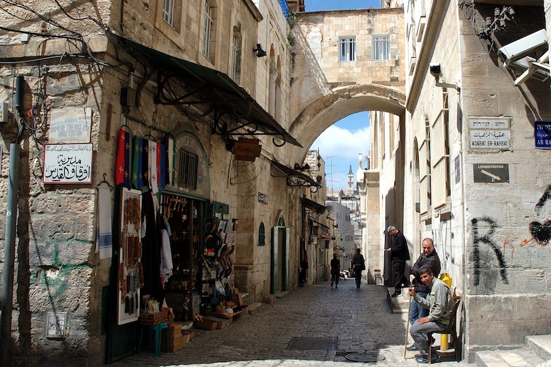 De Ecco Homo boog in de Visa Dolorosa. Foto: © Alfred Muller