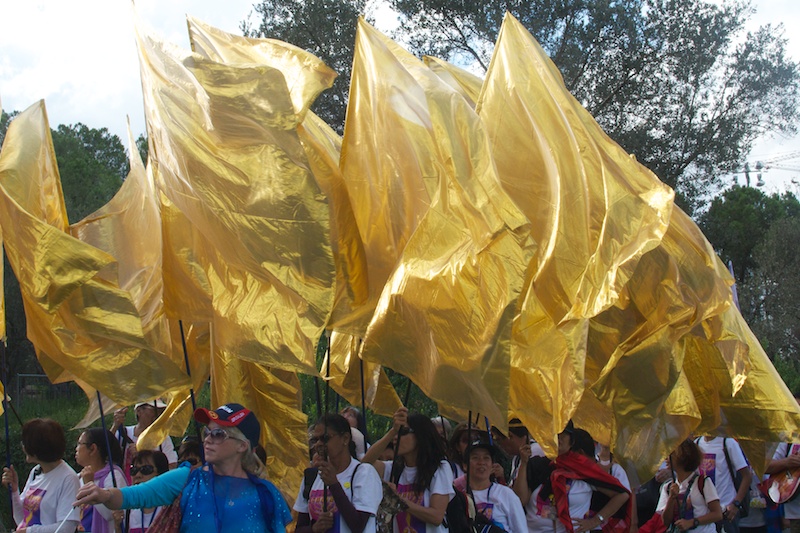 Christenen uit alle delen van de wereld vieren het Loofhuttenfeest in Jerzalem. Foto: © Alfred Muller