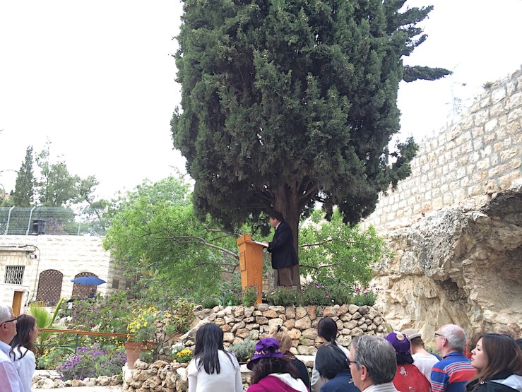 Dr Rico Tice van All Souls' Church in Londen verkondigt het woord. 