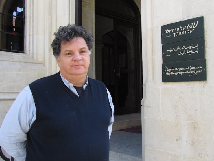 Ds. David Pileggi, voorganger van Christ Church in Jeruzalem. Foto: © Alfred Muller