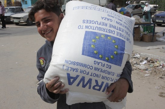 Foto: de EU geeft hulp aan Palestijnse vluchtelingen. Foto:The European Commission Humanitarian Aid and Civil Protection department (ECHO).