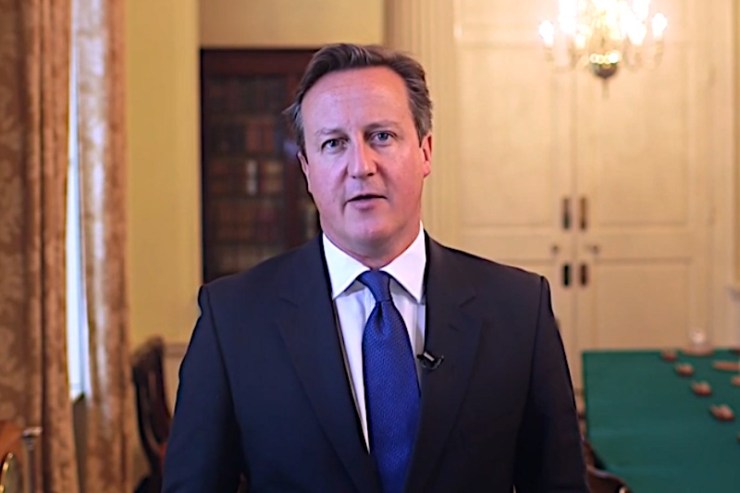 De Britse premier David Cameron.