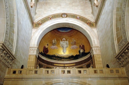 In de franciscaanse kerk.