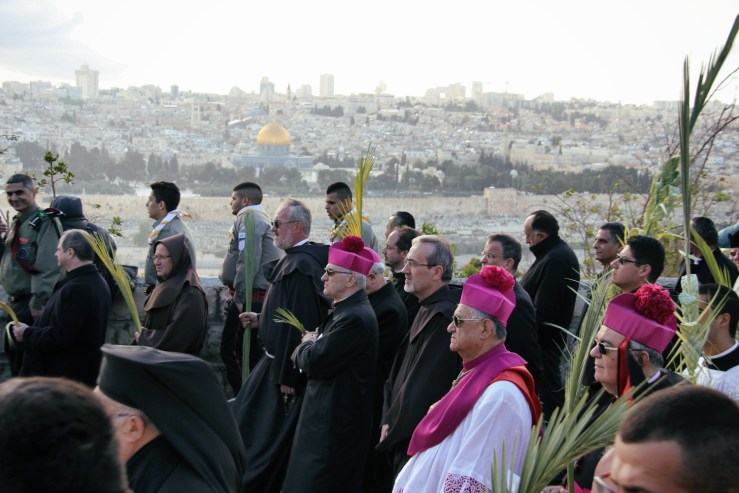 Palmesøndag 20.3.2016, Den latinske patriarken av Jerusalem, Fouad Twal (Foto Vidar Norberg) d