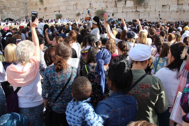 UDF Birkat kohanim 8.10.2017, iPhone (Heljä Norberg)