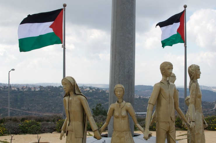 In de nieuwe Palestijnse stad Rawabi.