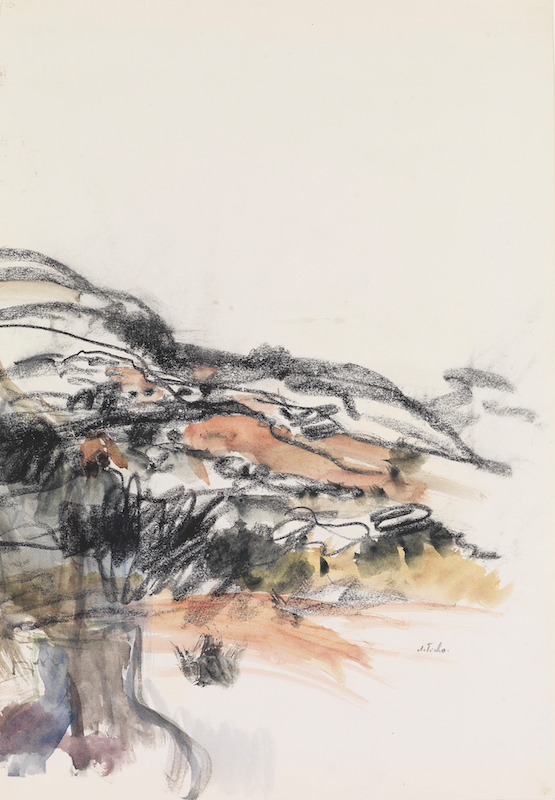 Ticho Anna, Hilly Landscape, Late 1960s ~B80_0435