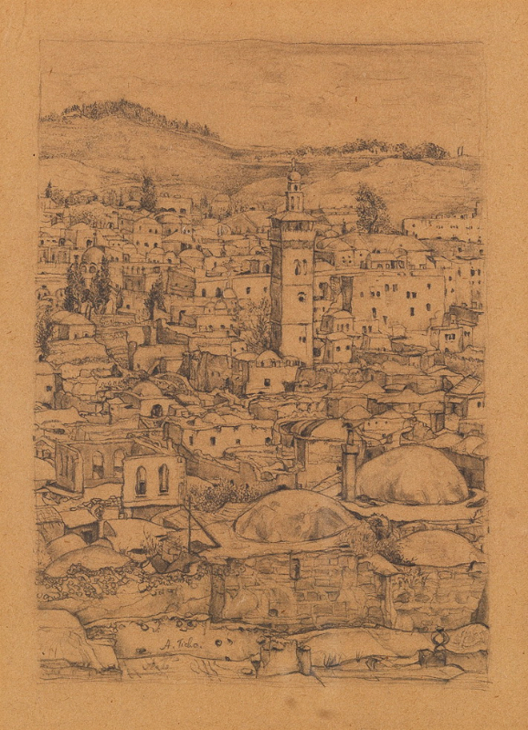 Ticho Anna, Old City of Jerusalem, 1934~B80_0301